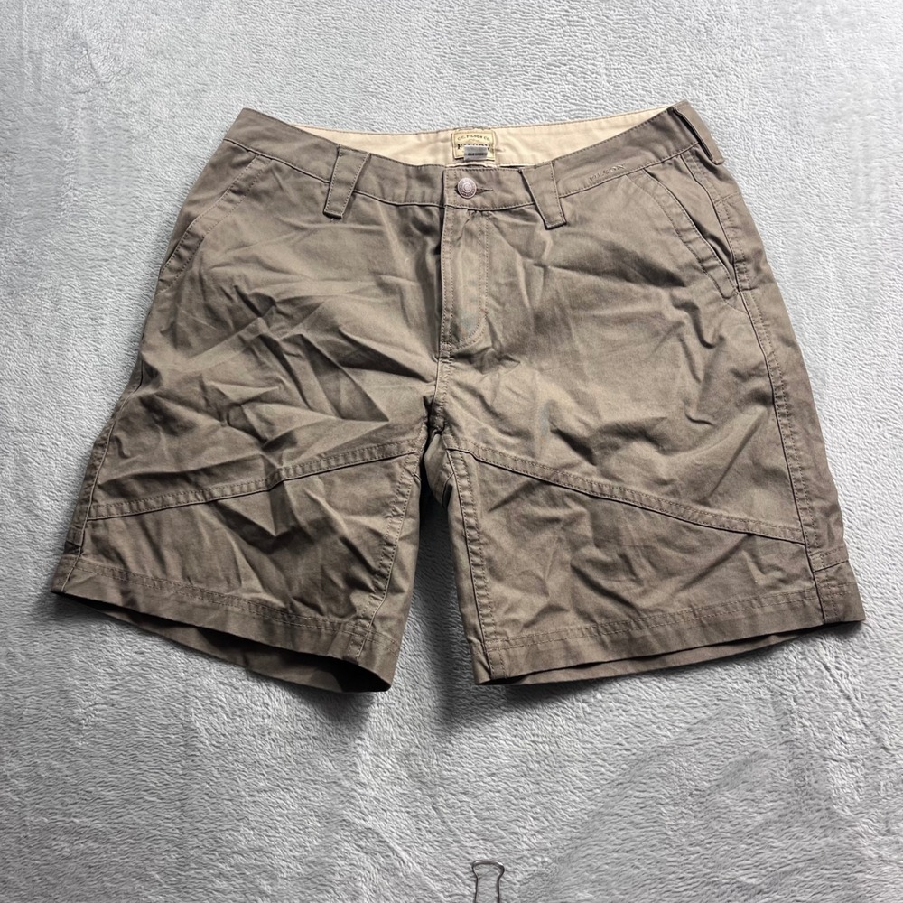 Filson Womens Brown Utility Hiking Shorts Size 8 Cotton Blend Outdoor Casual